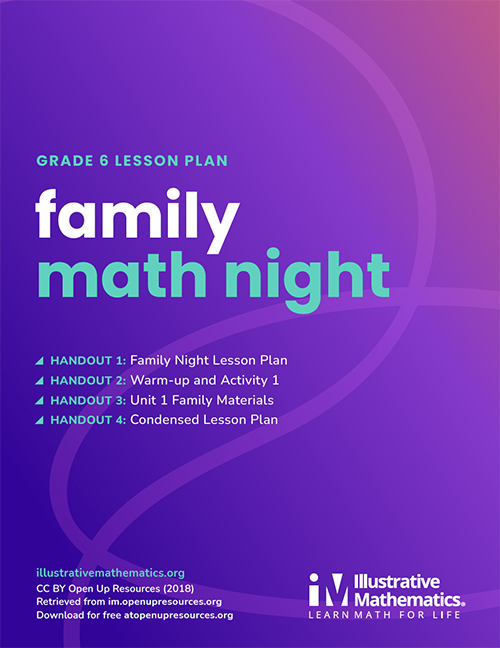 Family Math Night for Grades 6–8